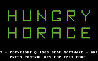 Hungry Horace screenshot 3 for Commodore 64
